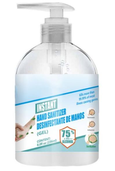 Alcohol Hand Sanitiser Instant 236ml / 500ml with Pump